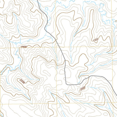 United States Geological Survey Badnation SE, SD (2021, 24000-Scale) digital map