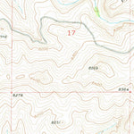 United States Geological Survey Badwater NE, WY (1952, 24000-Scale) digital map