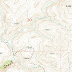 United States Geological Survey Badwater NE, WY (1952, 24000-Scale) digital map