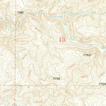 United States Geological Survey Badwater SE, WY (1952, 24000-Scale) digital map