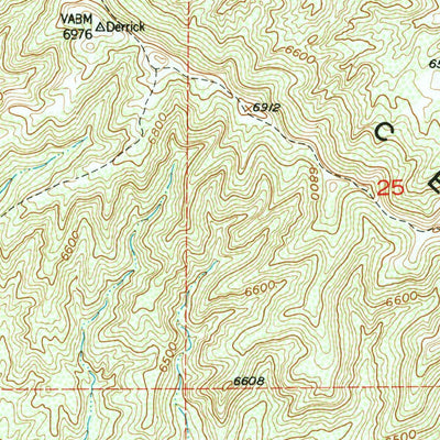 United States Geological Survey Badwater, WY (1952, 24000-Scale) digital map