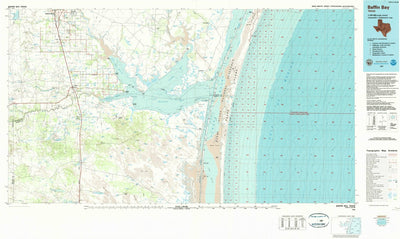 United States Geological Survey Baffin Bay, TX (1984, 100000-Scale) digital map