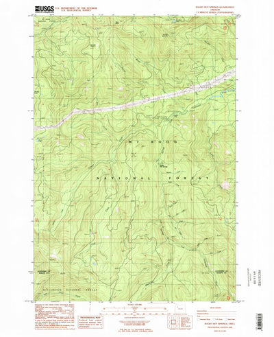 United States Geological Survey Bagby Hot Springs, OR (1985, 24000-Scale) digital map