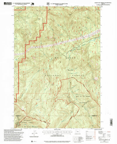 United States Geological Survey Bagby Hot Springs, OR (1997, 24000-Scale) digital map