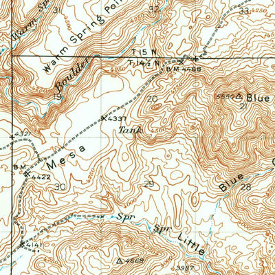United States Geological Survey Bagdad, AZ (1945, 62500-Scale) digital map