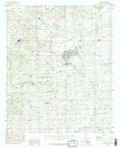 United States Geological Survey Bagdad, AZ (1986, 24000-Scale) digital map
