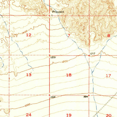 United States Geological Survey Bagdad, CA (1956, 62500-Scale) digital map