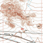 United States Geological Survey Bagdad SW, CA (1954, 24000-Scale) digital map