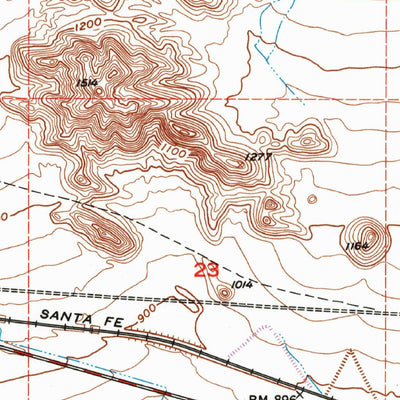 United States Geological Survey Bagdad SW, CA (1954, 24000-Scale) digital map