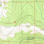 United States Geological Survey Baggs Creek, MT (1989, 24000-Scale) digital map