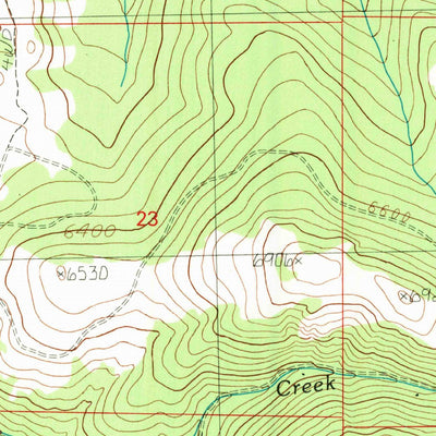 United States Geological Survey Baggs Creek, MT (1989, 24000-Scale) digital map