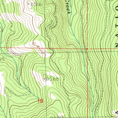United States Geological Survey Baggs Creek, MT (1989, 24000-Scale) digital map