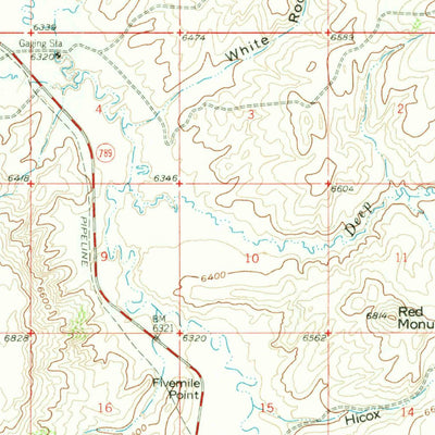 United States Geological Survey Baggs, WY-CO (1957, 62500-Scale) digital map