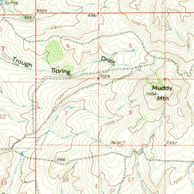 United States Geological Survey Baggs, WY-CO (1957, 62500-Scale) digital map