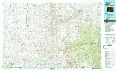 United States Geological Survey Baggs, WY-CO (1983, 100000-Scale) digital map
