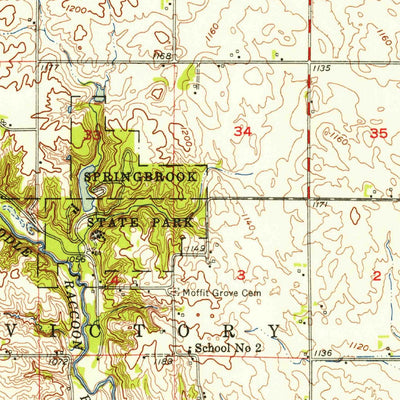 United States Geological Survey Bagley, IA (1954, 62500-Scale) digital map