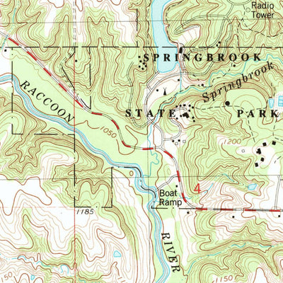 United States Geological Survey Bagley, IA (1982, 24000-Scale) digital map