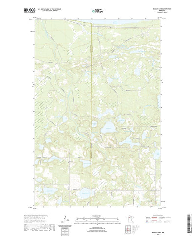 United States Geological Survey Bagley Lake, MN (2022, 24000-Scale) digital map