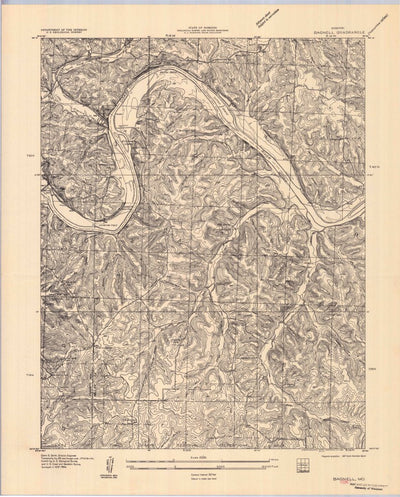 United States Geological Survey Bagnell, MO (1957, 24000-Scale) digital map