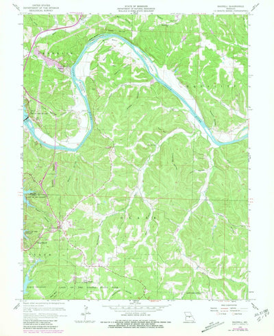 United States Geological Survey Bagnell, MO (1959, 24000-Scale) digital map