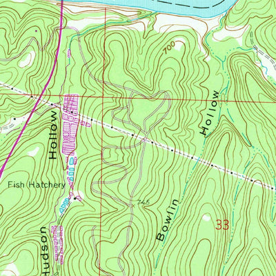United States Geological Survey Bagnell, MO (1959, 24000-Scale) digital map