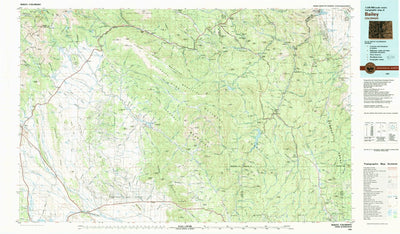 United States Geological Survey Bailey, CO (1983, 100000-Scale) digital map