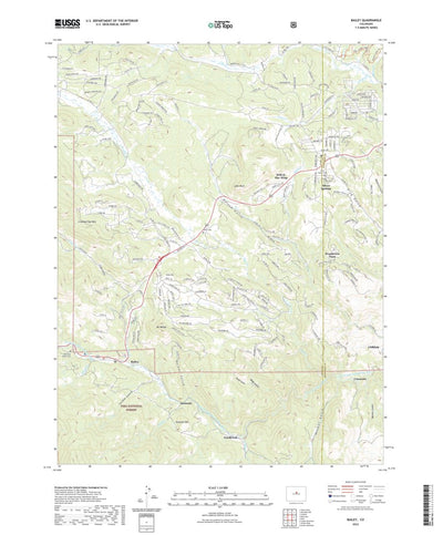 United States Geological Survey Bailey, CO (2022, 24000-Scale) digital map
