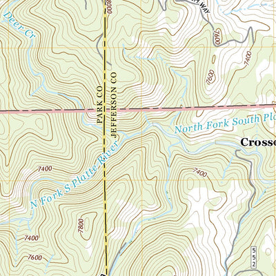 United States Geological Survey Bailey, CO (2022, 24000-Scale) digital map