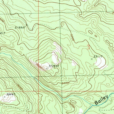 United States Geological Survey Bailey Creek, WA (1988, 24000-Scale) digital map