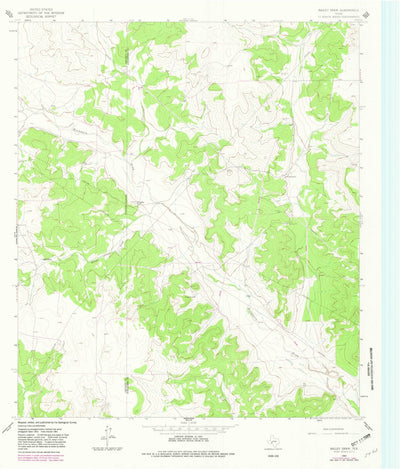 United States Geological Survey Bailey Draw, TX (1964, 24000-Scale) digital map