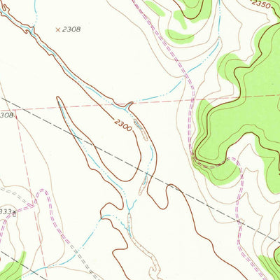 United States Geological Survey Bailey Draw, TX (1964, 24000-Scale) digital map