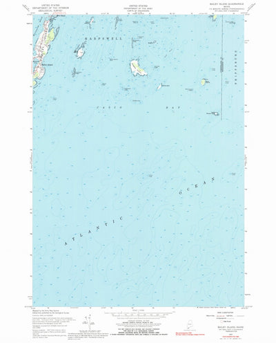 United States Geological Survey Bailey Island, ME (1957, 24000-Scale) digital map