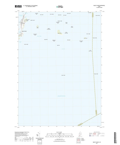 United States Geological Survey Bailey Island, ME (2021, 24000-Scale) digital map