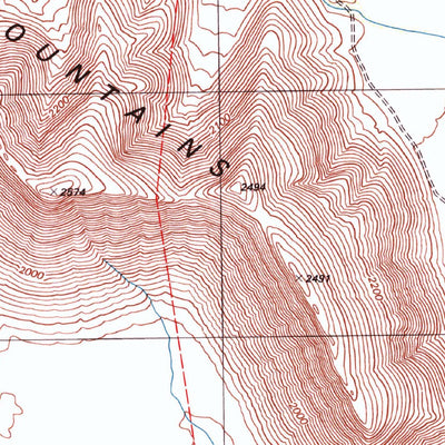 United States Geological Survey Bailey Peak, AZ (1996, 24000-Scale) digital map