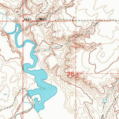 United States Geological Survey Bailey Reservoir, MT (1969, 24000-Scale) digital map