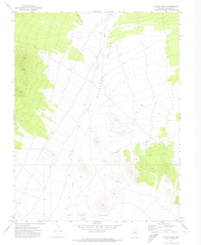United States Geological Survey Bailey Wash, NV (1971, 24000-Scale) digital map