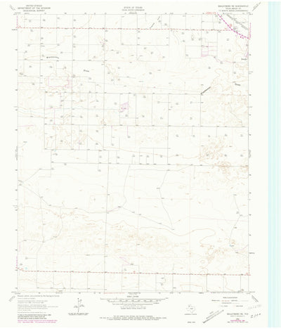 United States Geological Survey Baileyboro NE, TX (1962, 24000-Scale) digital map