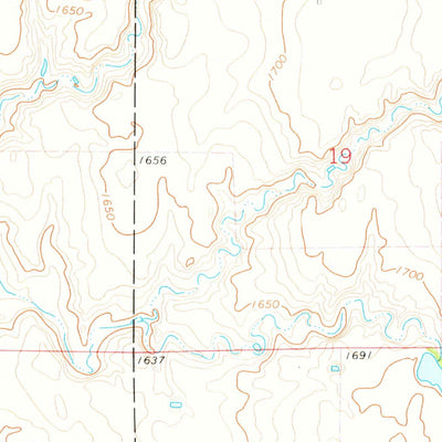 United States Geological Survey Baileys Lake, SD (1973, 24000-Scale) digital map