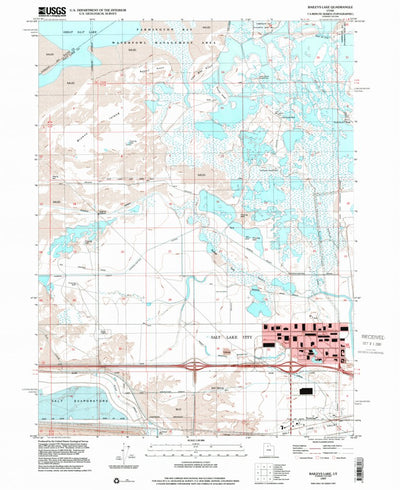United States Geological Survey Baileys Lake, UT (1997, 24000-Scale) digital map