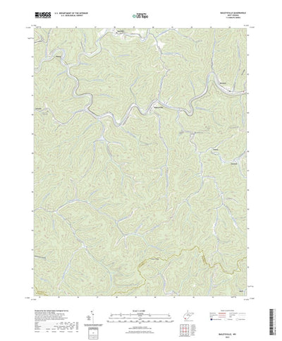 United States Geological Survey Baileysville, WV (2023, 24000-Scale) digital map