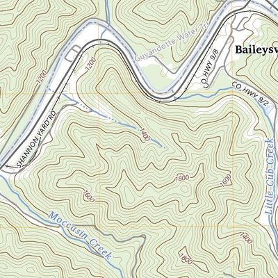 United States Geological Survey Baileysville, WV (2023, 24000-Scale) digital map