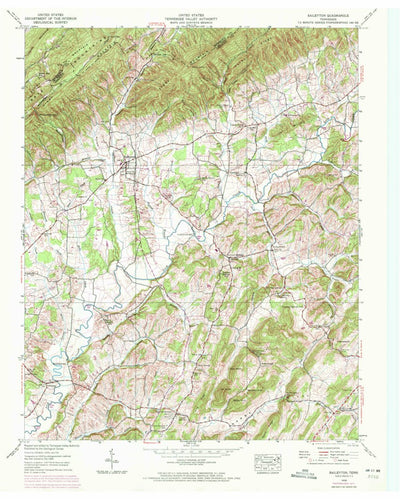 United States Geological Survey Baileyton, TN (1939, 24000-Scale) digital map