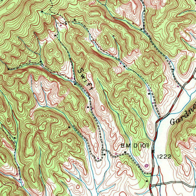 United States Geological Survey Baileyton, TN (1939, 24000-Scale) digital map