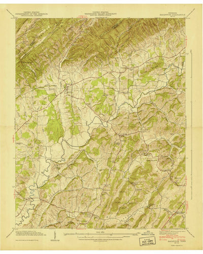 United States Geological Survey Baileyton, TN (1940, 24000-Scale) digital map