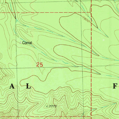 United States Geological Survey Baily Points, NM (1981, 24000-Scale) digital map