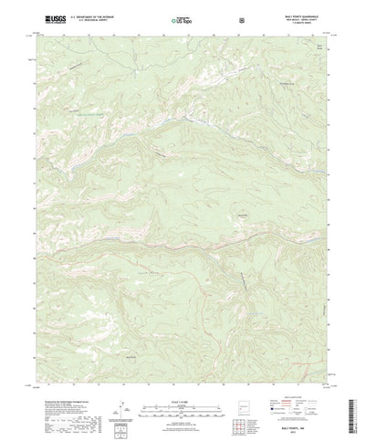 United States Geological Survey Baily Points, NM (2023, 24000-Scale) digital map