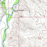 United States Geological Survey Bain Draw, WY (1967, 24000-Scale) digital map