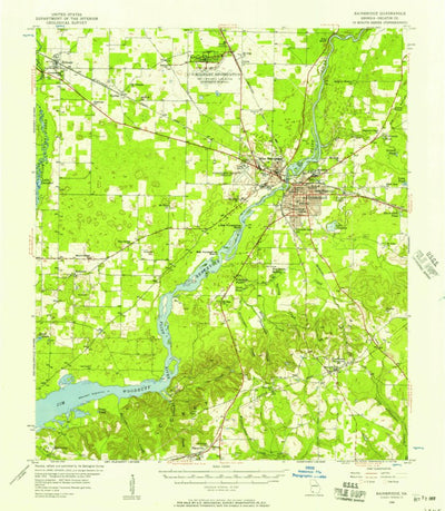 United States Geological Survey Bainbridge, GA (1955, 62500-Scale) digital map