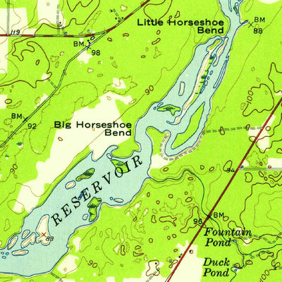 United States Geological Survey Bainbridge, GA (1955, 62500-Scale) digital map