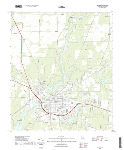 United States Geological Survey Bainbridge, GA (2020, 24000-Scale) digital map
